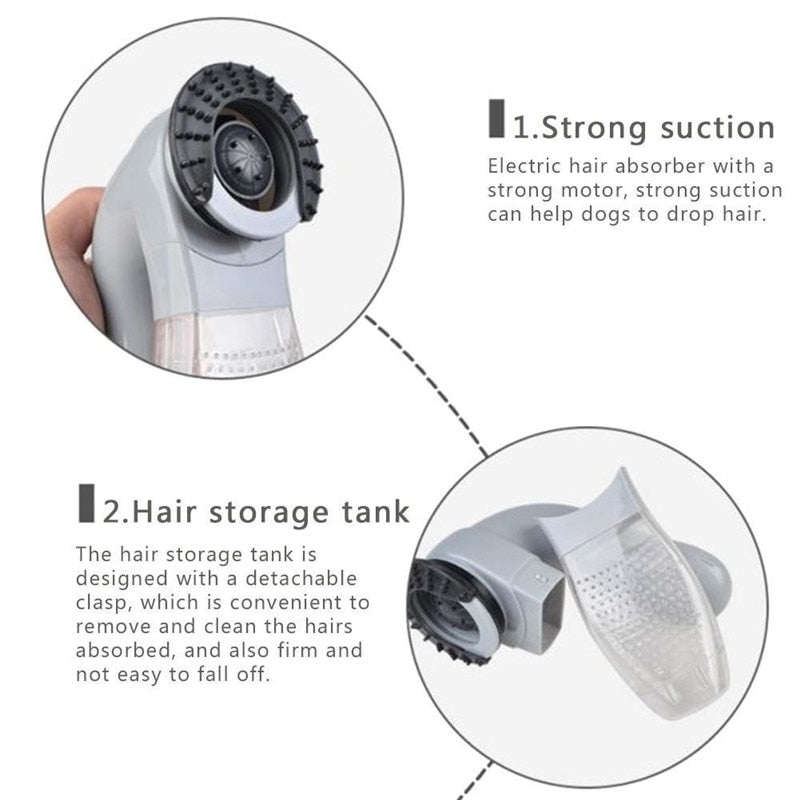 Portable Pet Hair Massage Vacuum Cleaner