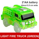 Magical Tracks LED Light Electronics Car Tracks Toy Parts 5 Colorful Lights Children's Toys For Puzzle Toys Car Birthday Gifts