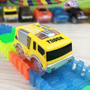 Magical Tracks LED Light Electronics Car Tracks Toy Parts 5 Colorful Lights Children's Toys For Puzzle Toys Car Birthday Gifts
