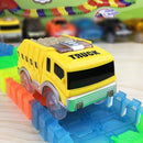 Magical Tracks LED Light Electronics Car Tracks Toy Parts 5 Colorful Lights Children's Toys For Puzzle Toys Car Birthday Gifts