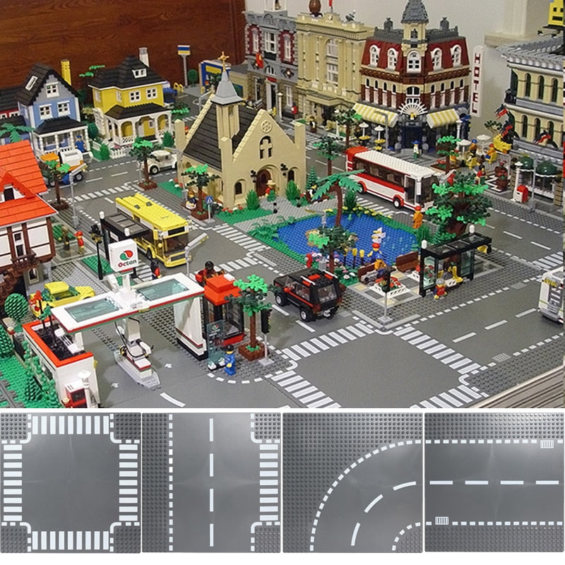 Building Blocks Base Plates Road Toys for Kids