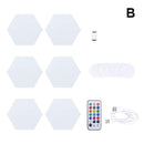 Colorful Honeycombs Assembly Touching Light 6 piece