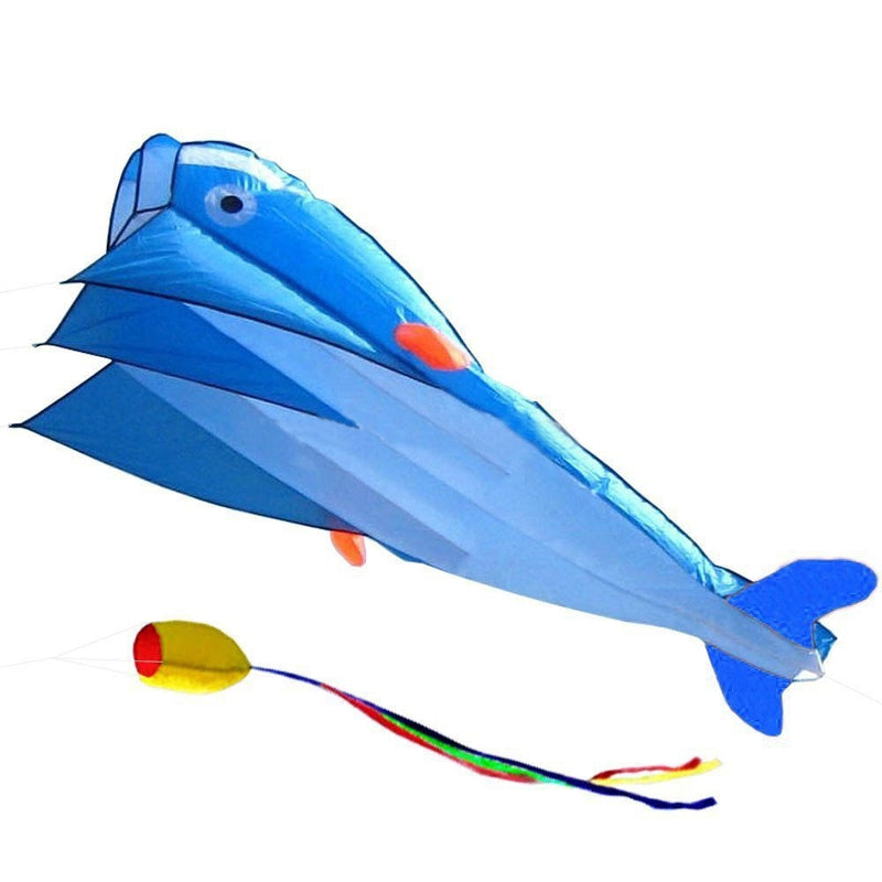 free shipping large dolphin kite flying soft kites line ripstop nylon outdoor toys octopus kite factory alien inflatable kites