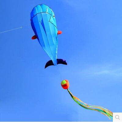 free shipping large dolphin kite flying soft kites line ripstop nylon outdoor toys octopus kite factory alien inflatable kites