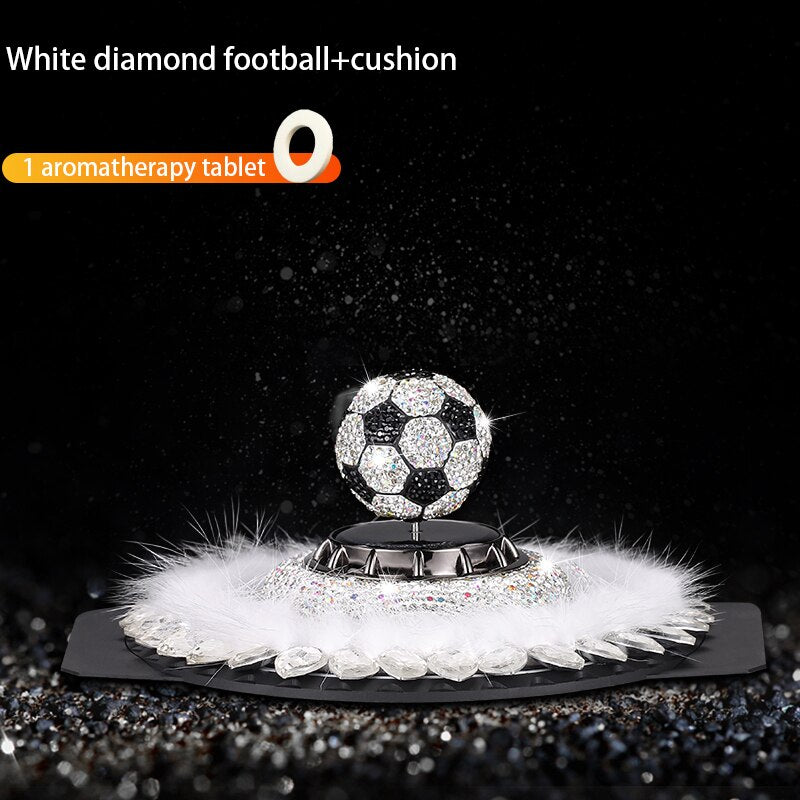 Solar Car Air Freshener Rotary Diamond Football Aromatherapy Diffusion Accessories Indoor Durable Men Dnd Women Original Perfume