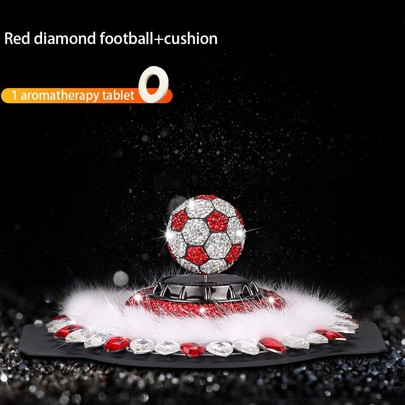 Solar Car Air Freshener Rotary Diamond Football Aromatherapy Diffusion Accessories Indoor Durable Men Dnd Women Original Perfume