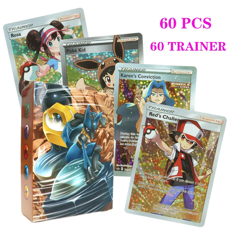 55-100pcs New Pokemon English French Spanish Cards Box Vmax GX Charizard Pikachu Hobbies Rare Collection Battle Cards Toys Gifts