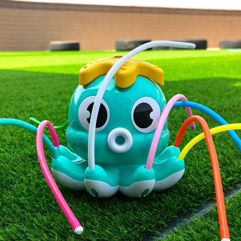 Water Spray Outdoor Toy Octopus Sprinkler Backyard Garden Water Toys Summer Yard Cartoon Splash Sprinkler Baby Bath Toy for Kids