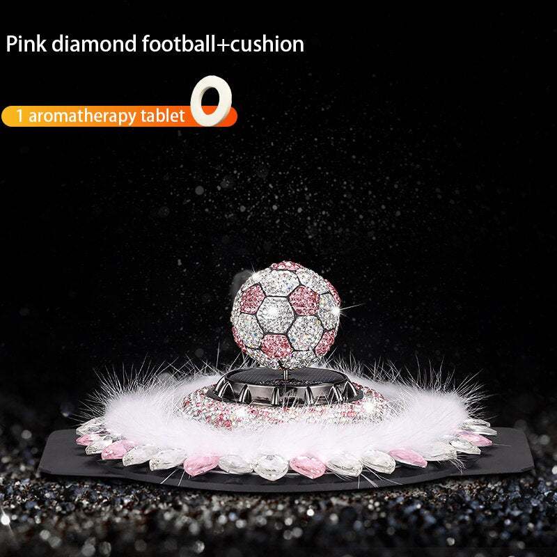 Solar Car Air Freshener Rotary Diamond Football Aromatherapy Diffusion Accessories Indoor Durable Men Dnd Women Original Perfume