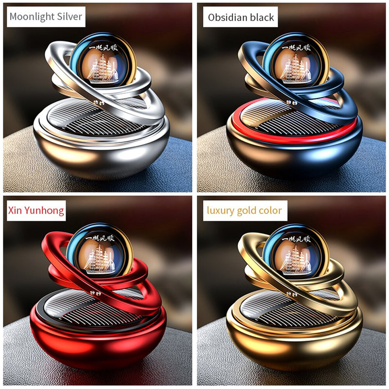 Car Air Freshener Interstellar Solar Rotary Aromatherapy Ornaments Auto Accessories Interior Women&#39;s And Men&#39;s  Perfume Diffuser