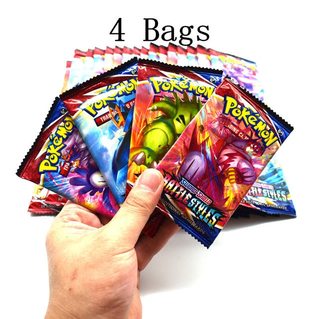 Pokemon Evolution Booster Gift Box TCG Sword and Shield Fighting Style Booster Bag Sealed Trading Card Game Collection Toy