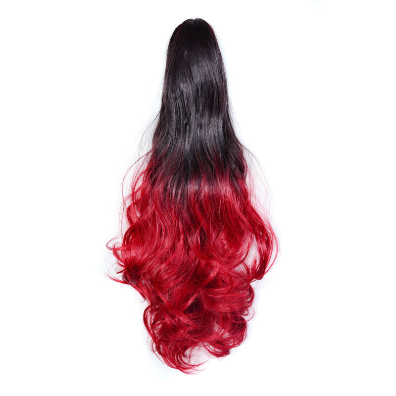 Ladies Color Long Curly Hair Wig Ponytail