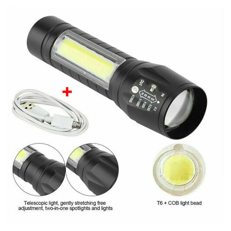 Mini Zoom Work Light Can Stretch LED Flashlight