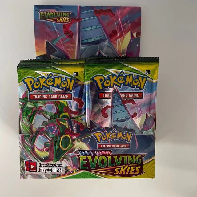 Pokemon Evolution Booster Gift Box TCG Sword and Shield Fighting Style Booster Bag Sealed Trading Card Game Collection Toy