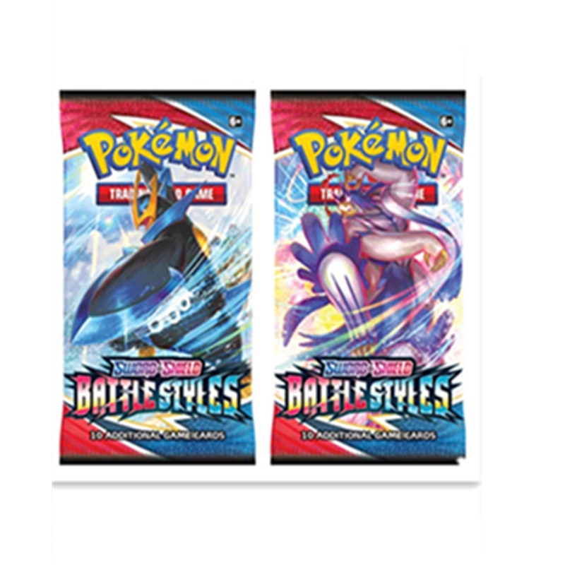 Pokemon Evolution Booster Gift Box TCG Sword and Shield Fighting Style Booster Bag Sealed Trading Card Game Collection Toy