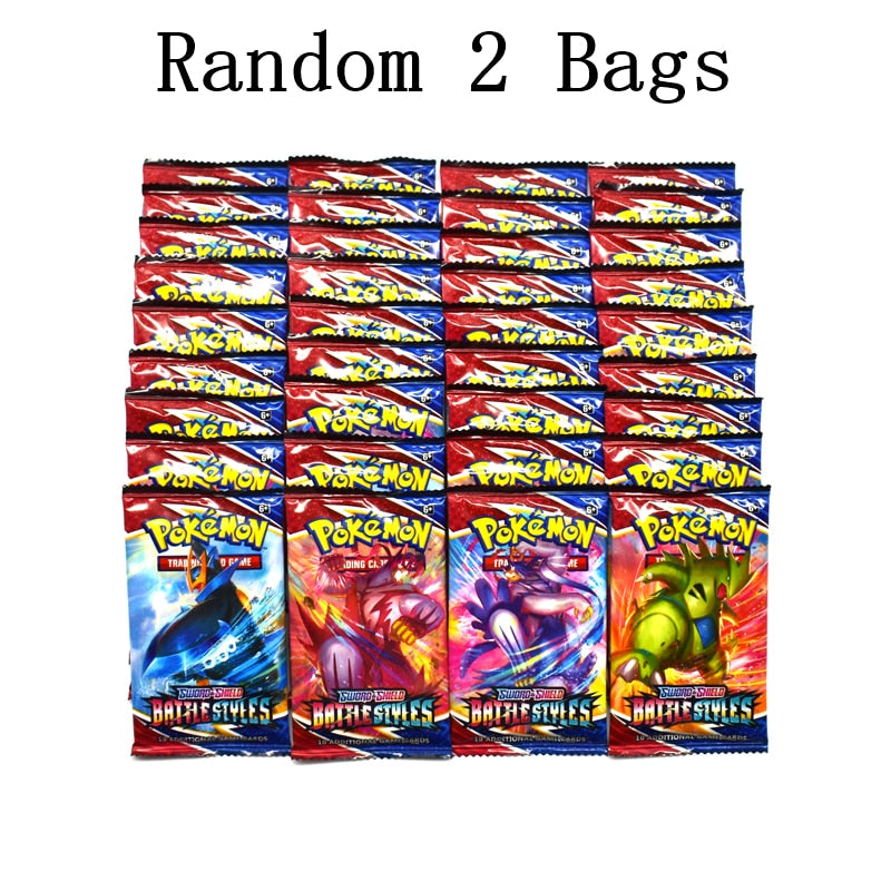 Pokemon Evolution Booster Gift Box TCG Sword and Shield Fighting Style Booster Bag Sealed Trading Card Game Collection Toy