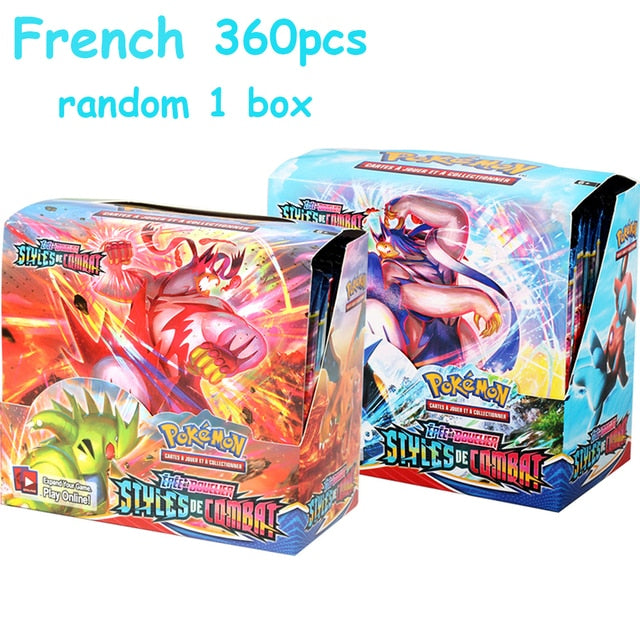 French Pokemon Cards Box SILVER TEMPEST Lost Origin Fusion Strike Chilling Reign Booster Evolving Skies  Toy Kids Birthday Gift