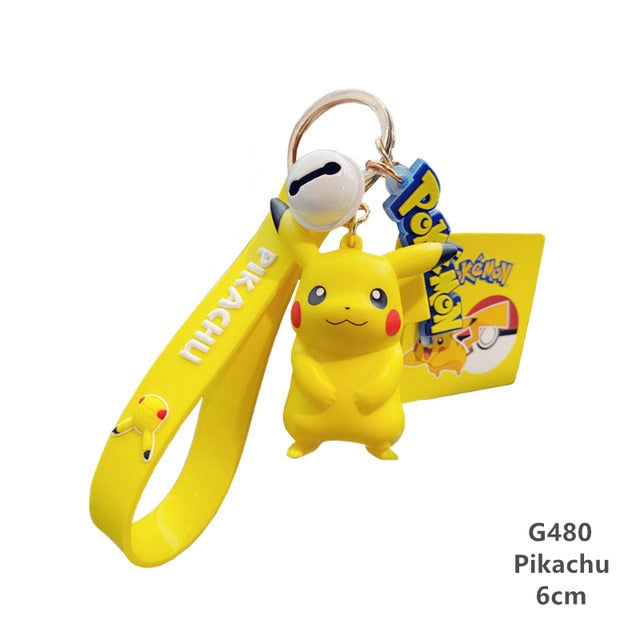 Original Pokemon Pikachu Figures Fashion Cartoon Keychain Pendant Pokémon Anime Decorations Model Toys Dolls Child Birthday Gift