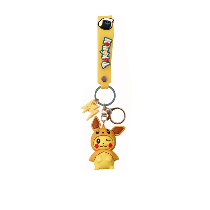 Original Pokemon Pikachu Figures Fashion Cartoon Keychain Pendant Pokémon Anime Decorations Model Toys Dolls Child Birthday Gift