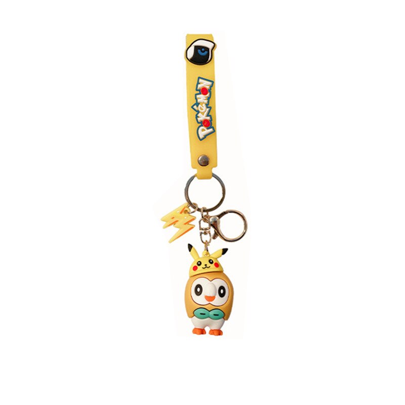 Original Pokemon Pikachu Figures Fashion Cartoon Keychain Pendant Pokémon Anime Decorations Model Toys Dolls Child Birthday Gift