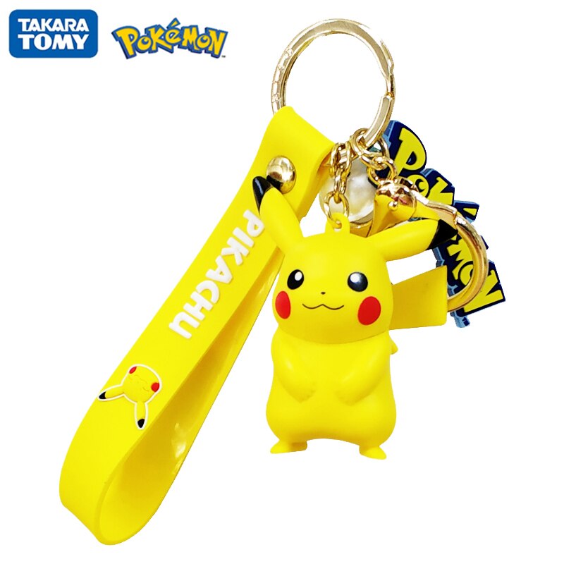 Original Pokemon Pikachu Figures Fashion Cartoon Keychain Pendant Pokémon Anime Decorations Model Toys Dolls Child Birthday Gift