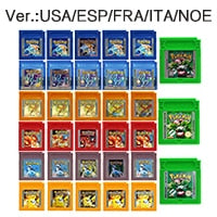 Video Game Cartridge 16 Bit Game Console Card for GBC Pokemo Series Blue Crystal Golden Green Red Silver Yellow