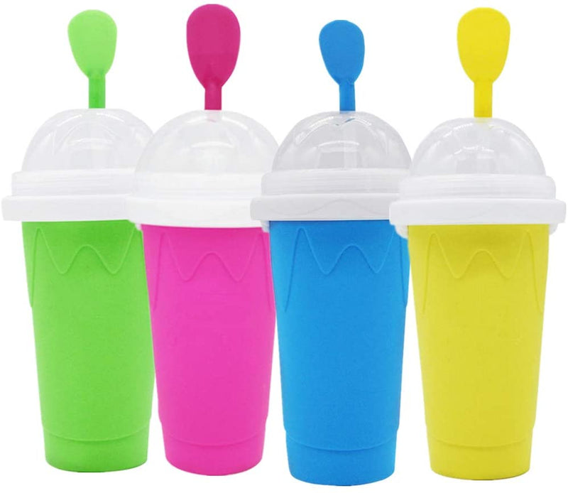 Silicone Quick-frozen Ice Cream Maker Squeeze Cup DIY Homemade Durable Squeeze Quick Cooling Cup Milkshake Bottle Smoothie Cup