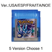 Video Game Cartridge 16 Bit Game Console Card for GBC Pokemo Series Blue Crystal Golden Green Red Silver Yellow