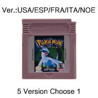 Video Game Cartridge 16 Bit Game Console Card for GBC Pokemo Series Blue Crystal Golden Green Red Silver Yellow