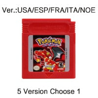 Video Game Cartridge 16 Bit Game Console Card for GBC Pokemo Series Blue Crystal Golden Green Red Silver Yellow