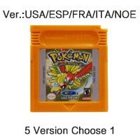 Video Game Cartridge 16 Bit Game Console Card for GBC Pokemo Series Blue Crystal Golden Green Red Silver Yellow