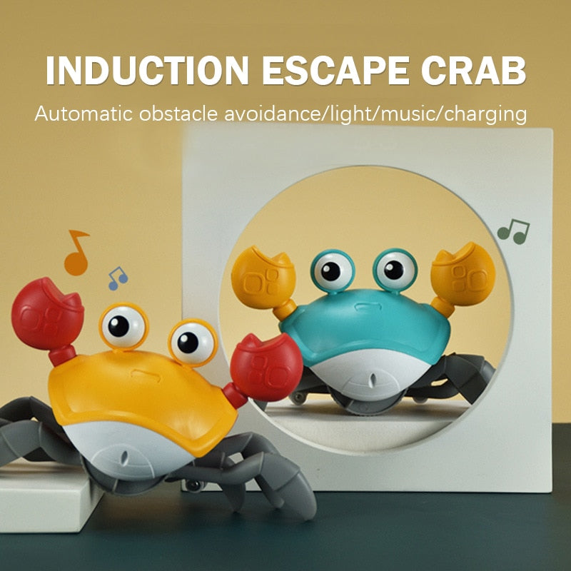 Induction Escape Crab Rechargeable Electric Pet Musical Toys Children&