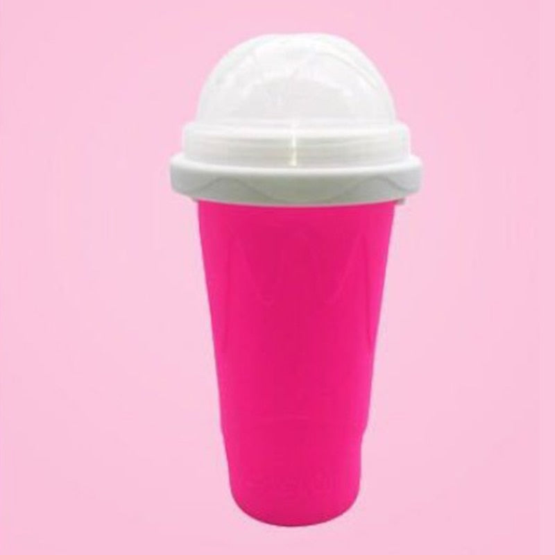 Silicone Quick-frozen Ice Cream Maker Squeeze Cup DIY Homemade Durable Squeeze Quick Cooling Cup Milkshake Bottle Smoothie Cup