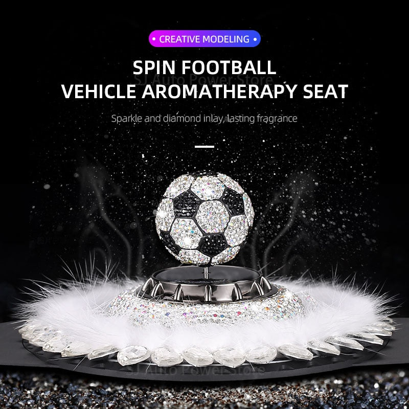 Solar Car Air Freshener Rotary Diamond Football Aromatherapy Diffusion Accessories Indoor Durable Men Dnd Women Original Perfume