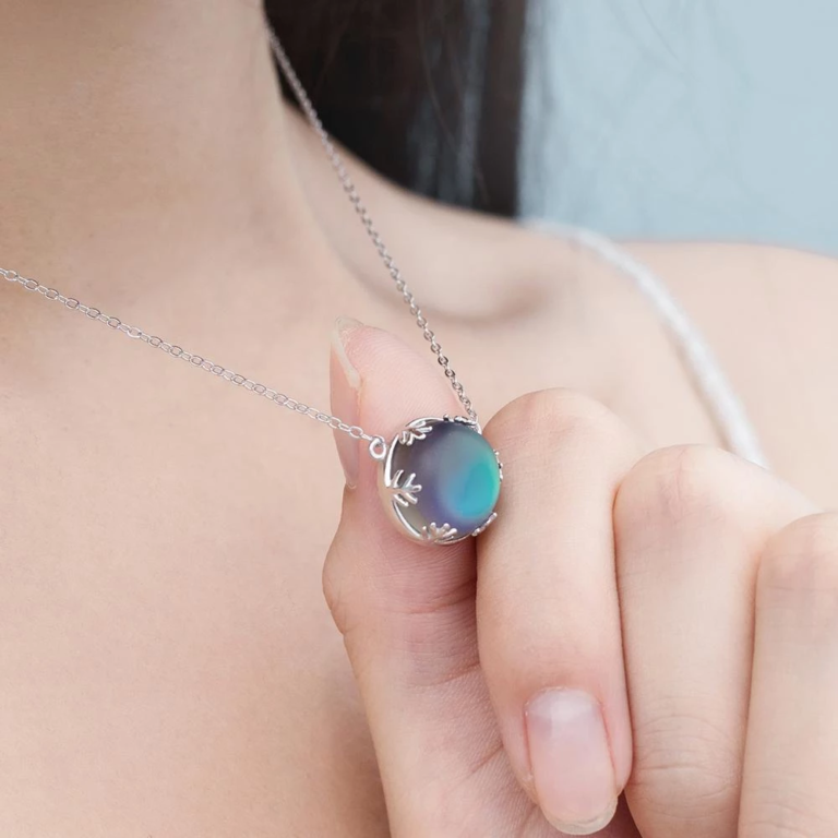 Aurora Pendant Necklace Halo Crystal