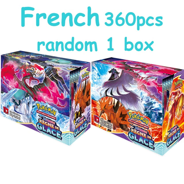 French Pokemon Cards Box SILVER TEMPEST Lost Origin Fusion Strike Chilling Reign Booster Evolving Skies  Toy Kids Birthday Gift