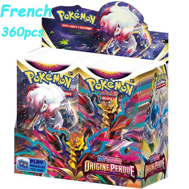 French Pokemon Cards Box SILVER TEMPEST Lost Origin Fusion Strike Chilling Reign Booster Evolving Skies  Toy Kids Birthday Gift