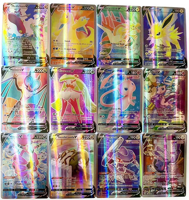 Pokemon Anime Card English Spanish French V GX MEGA TAG TEAM EX Game Battle Card Collection Charizard Pikachu Cards Toys Gift