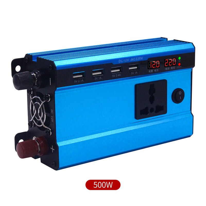 500W 5000W Car Inverter 12V DC/24 DC To 220V AC Power Converter LED Display Dual USB Pure Sine Wave New Car Inverter Charger