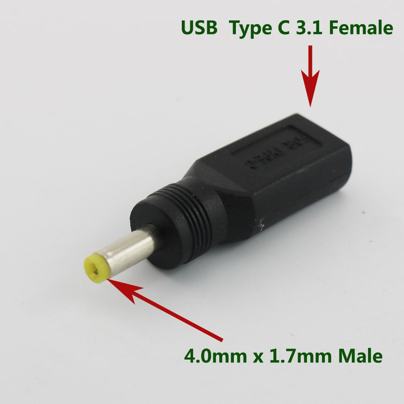 Male To Type C USB-C Female DC Power Supply