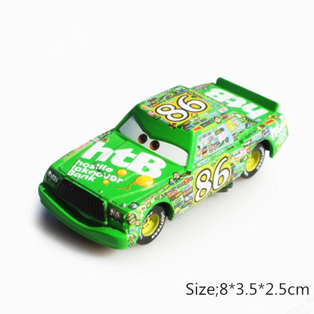 Disney Pixar Cars 3 2 Fabulous Hudson Hornet Sally Mater Lightning McQueen 1:55 Diecast Metal Alloy Model Cars Kid Gift Boy Toy