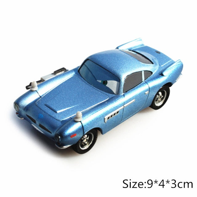 Disney Pixar Cars 3 2 Fabulous Hudson Hornet Sally Mater Lightning McQueen 1:55 Diecast Metal Alloy Model Cars Kid Gift Boy Toy