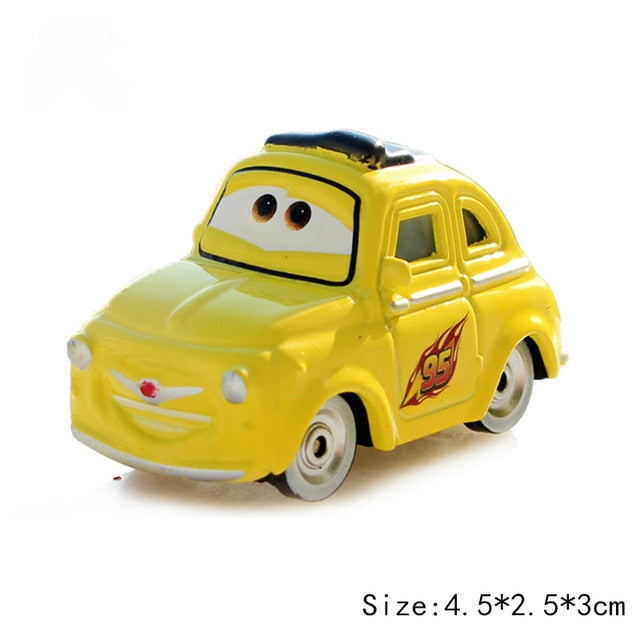 Disney Pixar Cars 3 2 Fabulous Hudson Hornet Sally Mater Lightning McQueen 1:55 Diecast Metal Alloy Model Cars Kid Gift Boy Toy