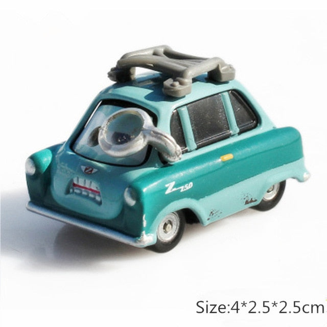 Disney Pixar Cars 3 2 Fabulous Hudson Hornet Sally Mater Lightning McQueen 1:55 Diecast Metal Alloy Model Cars Kid Gift Boy Toy