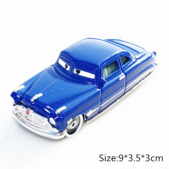 Disney Pixar Cars 3 2 Fabulous Hudson Hornet Sally Mater Lightning McQueen 1:55 Diecast Metal Alloy Model Cars Kid Gift Boy Toy