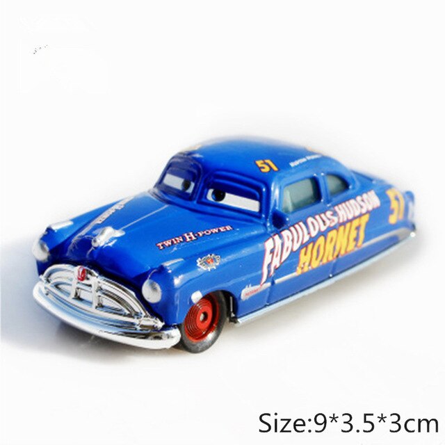 Disney Pixar Cars 3 2 Fabulous Hudson Hornet Sally Mater Lightning McQueen 1:55 Diecast Metal Alloy Model Cars Kid Gift Boy Toy