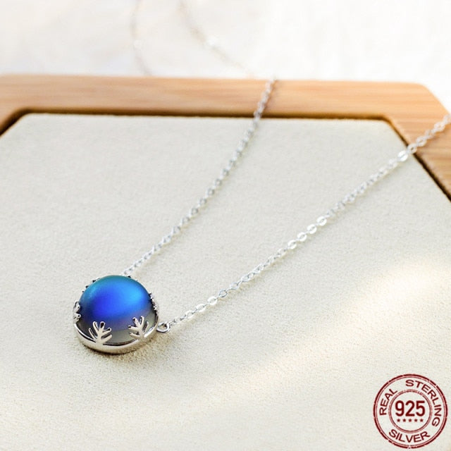 Aurora Pendant Necklace Halo Crystal