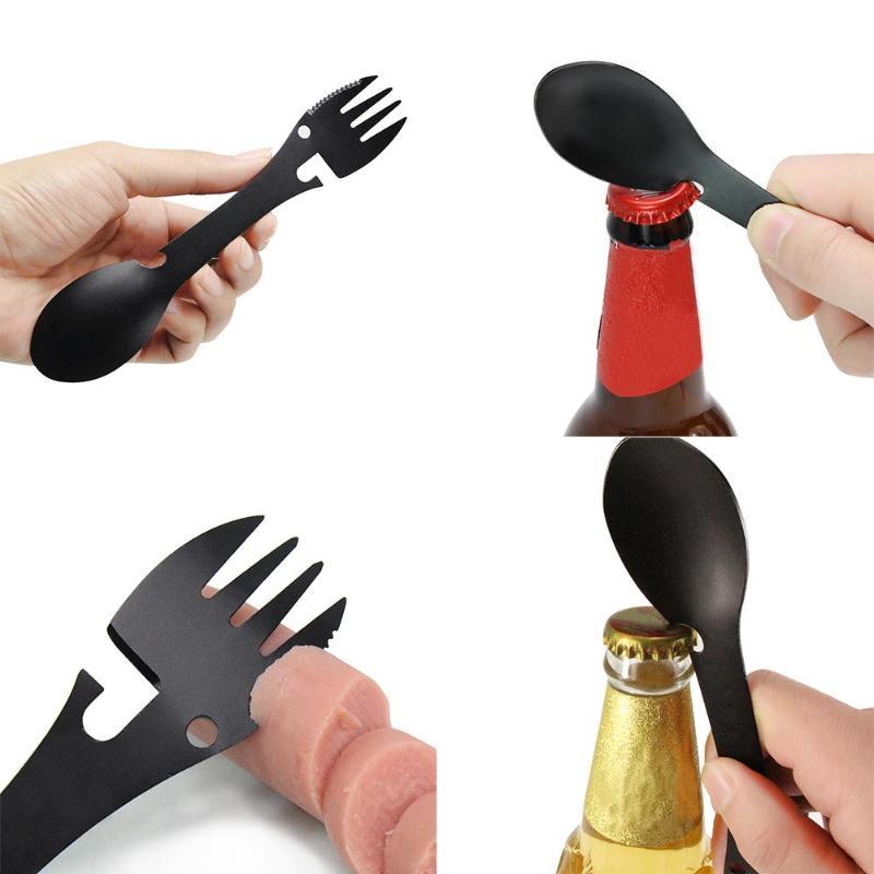 Multifunctional Stainless Steel Spoon & Fork