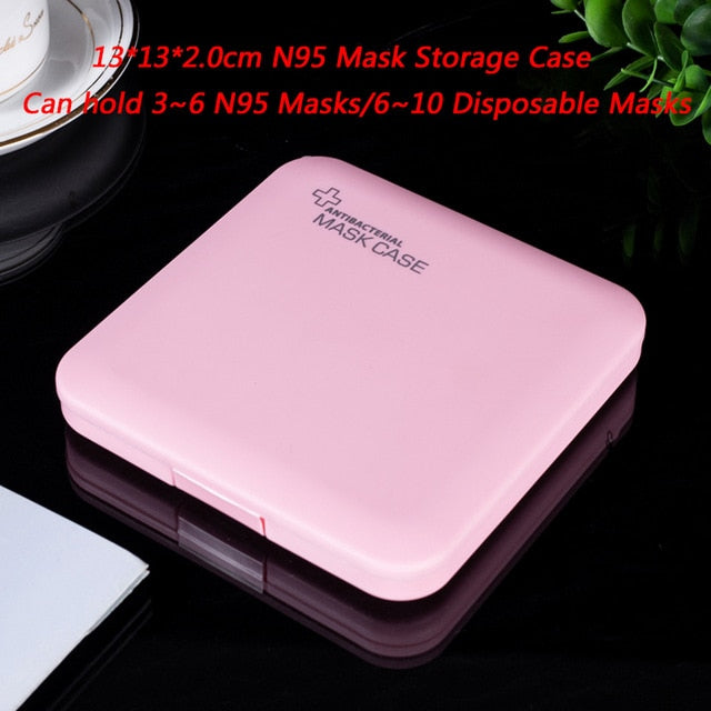 Disposable Mase Case Portable Mask Storage Case mask holder Save mask box Face Mask Container Mask Organizer Box Surgical Mask