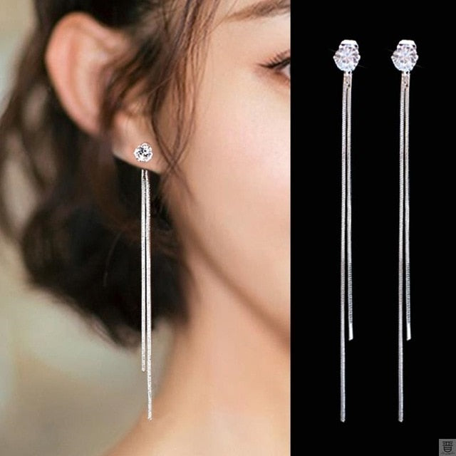 Pearl Long Earrings